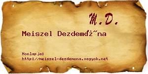 Meiszel Dezdemóna névjegykártya